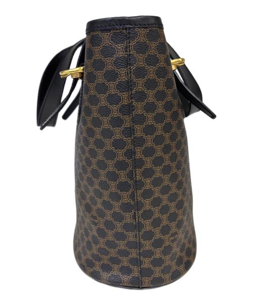 CELINE（セリーヌ）CELINE (セリーヌ) トートバッグ　マカダム ブラック×ブラウンの古着・服飾アイテム