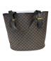 CELINE (セリーヌ) トートバッグ　マカダム ブラック×ブラウン：50000円