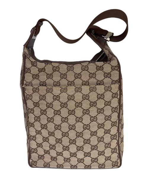 GUCCI（グッチ）GUCCI (グッチ) ショルダーバッグ　GGキャンバス ベージュの古着・服飾アイテム