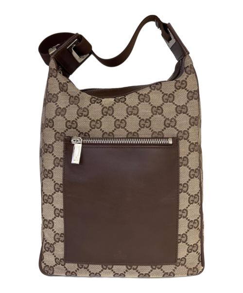 GUCCI（グッチ）GUCCI (グッチ) ショルダーバッグ　GGキャンバス ベージュの古着・服飾アイテム