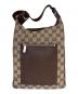 GUCCI (グッチ) ショルダーバッグ　GGキャンバス ベージュ：40000円