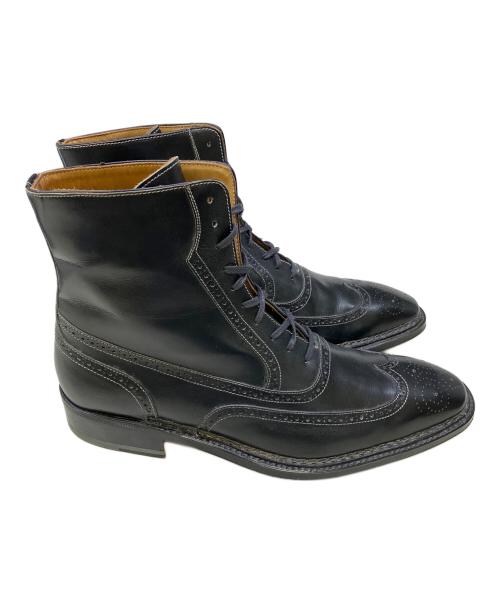 bollini（ボリーニ）Bollini (ボリーニ) ウィングチップブーツ ブラック サイズ:SIZE 40の古着・服飾アイテム