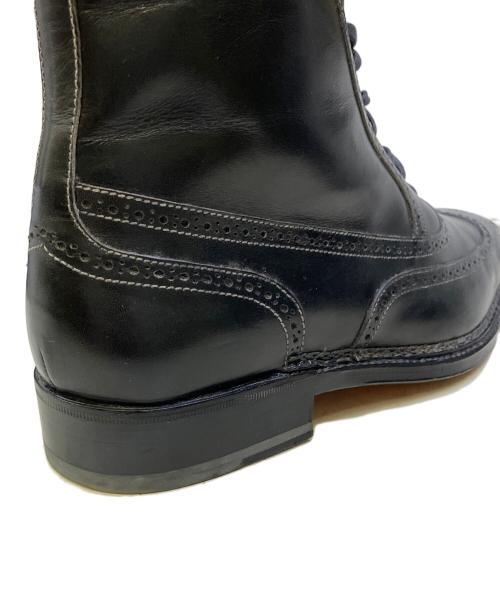 bollini（ボリーニ）Bollini (ボリーニ) ウィングチップブーツ ブラック サイズ:SIZE 40の古着・服飾アイテム
