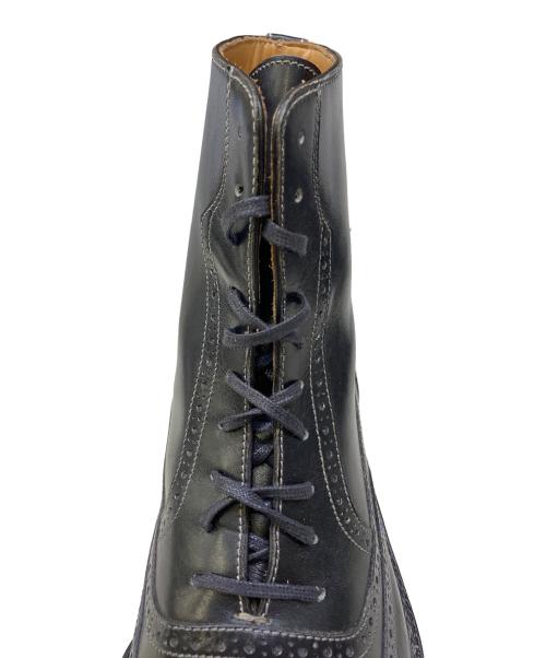 bollini（ボリーニ）Bollini (ボリーニ) ウィングチップブーツ ブラック サイズ:SIZE 40の古着・服飾アイテム