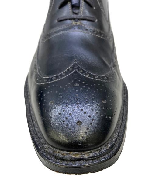 bollini（ボリーニ）Bollini (ボリーニ) ウィングチップブーツ ブラック サイズ:SIZE 40の古着・服飾アイテム