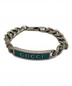 GUCCIグッチ）の古着「シルバーブレスレット」｜ターコイズブルー