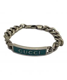 GUCCI（グッチ）の古着「シルバーブレスレット」｜ターコイズブルー