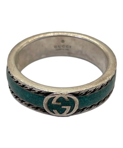 GUCCI（グッチ）GUCCI (グッチ) シルバーリング ターコイズブルー サイズ:23の古着・服飾アイテム