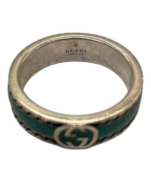 GUCCI（グッチ）GUCCI (グッチ) シルバーリング ターコイズブルー サイズ:23の古着・服飾アイテム