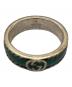 GUCCI (グッチ) シルバーリング ターコイズブルー サイズ:23：22000円
