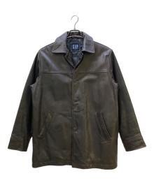 GAP（ギャップ）の古着「レザーコート」｜ブラウン