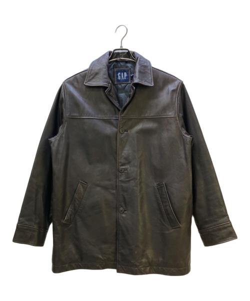 GAP（ギャップ）GAP (ギャップ) レザーコート ブラウン サイズ:XSの古着・服飾アイテム