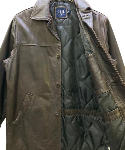 GAP（ギャップ）GAP (ギャップ) レザーコート ブラウン サイズ:XSの古着・服飾アイテム