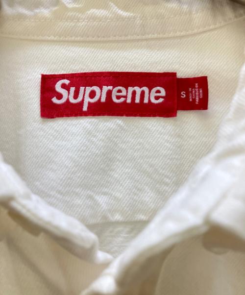 SUPREME（シュプリーム）Supreme (シュプリーム) Small Box Denim Shirt ホワイト サイズ:Sの古着・服飾アイテム