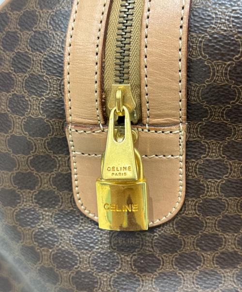 CELINE（セリーヌ）CELINE (セリーヌ) ボストンバッグ　マカダム ブラウンの古着・服飾アイテム