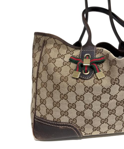 GUCCI（グッチ）GUCCI (グッチ) トートバッグ　GG ベージュの古着・服飾アイテム