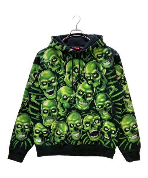 SUPREME（シュプリーム）Supreme (シュプリーム) 18SS Skull Pile Hooded Sweatshirt ブラック サイズ:XLの古着・服飾アイテム