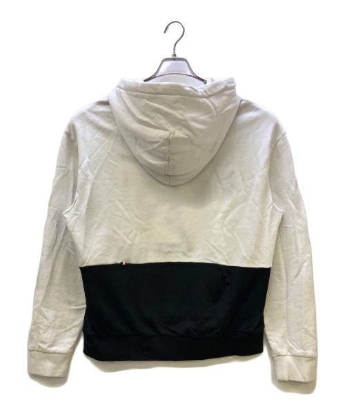 MONCLER（モンクレール）MONCLER (モンクレール) ロゴバイカラープルオーバーパーカー グレー サイズ:Lの古着・服飾アイテム