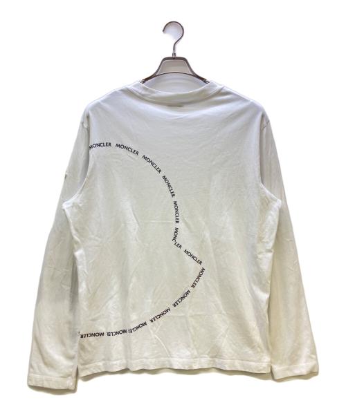MONCLER（モンクレール）MONCLER (モンクレール) 長袖カットソー LS T-SHIRT ホワイト サイズ:Lの古着・服飾アイテム