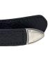 中古・古着 LEMAIRE (ルメール) レザーベルト　MINIMAL WESTERN BELT ブラック：30000円