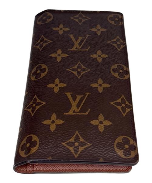 LOUIS VUITTON（ルイ ヴィトン）LOUIS VUITTON (ルイ ヴィトン) 2つ折り財布　モノグラム　ポルトフォイユ ブラザ ブラウンの古着・服飾アイテム