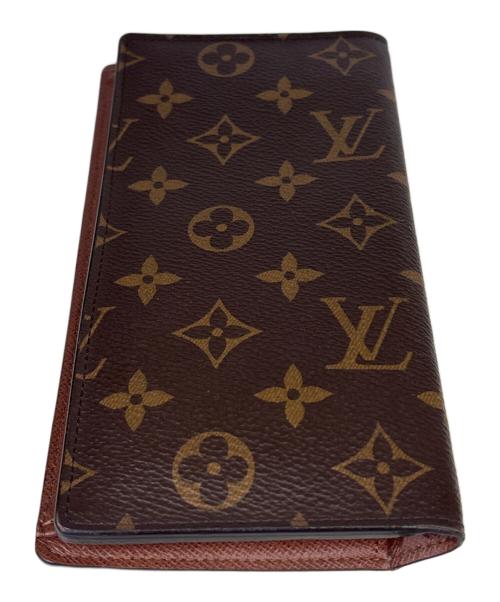 LOUIS VUITTON（ルイ ヴィトン）LOUIS VUITTON (ルイ ヴィトン) 2つ折り財布　モノグラム　ポルトフォイユ ブラザ ブラウンの古着・服飾アイテム