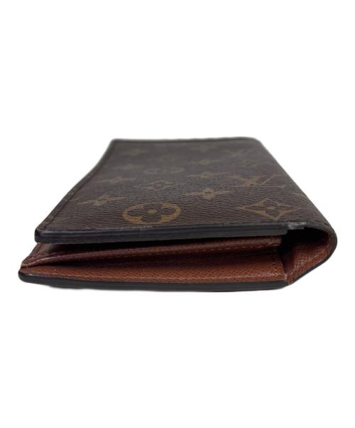 LOUIS VUITTON（ルイ ヴィトン）LOUIS VUITTON (ルイ ヴィトン) 2つ折り財布　モノグラム　ポルトフォイユ ブラザ ブラウンの古着・服飾アイテム
