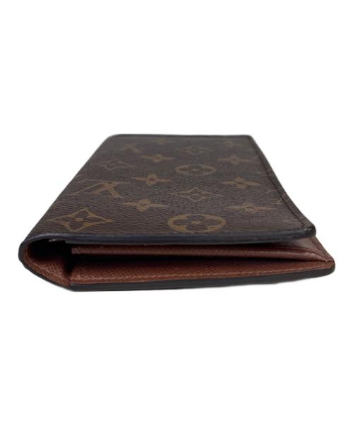 LOUIS VUITTON（ルイ ヴィトン）LOUIS VUITTON (ルイ ヴィトン) 2つ折り財布　モノグラム　ポルトフォイユ ブラザ ブラウンの古着・服飾アイテム