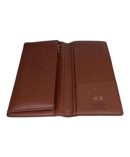 LOUIS VUITTON（ルイ ヴィトン）LOUIS VUITTON (ルイ ヴィトン) 2つ折り財布　モノグラム　ポルトフォイユ ブラザ ブラウンの古着・服飾アイテム
