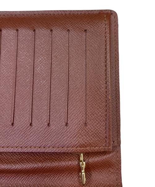 LOUIS VUITTON（ルイ ヴィトン）LOUIS VUITTON (ルイ ヴィトン) 2つ折り財布　モノグラム　ポルトフォイユ ブラザ ブラウンの古着・服飾アイテム
