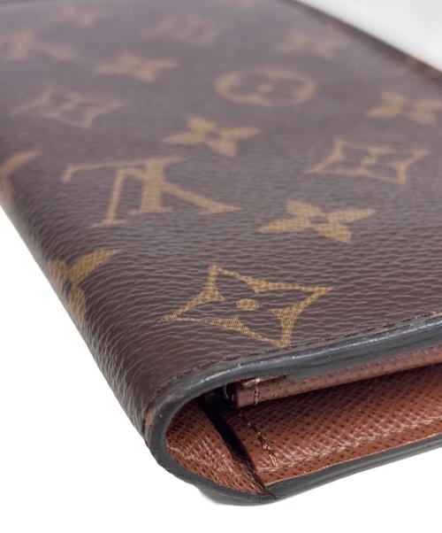 LOUIS VUITTON（ルイ ヴィトン）LOUIS VUITTON (ルイ ヴィトン) 2つ折り財布　モノグラム　ポルトフォイユ ブラザ ブラウンの古着・服飾アイテム