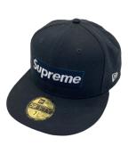 New Era×SUPREMEニューエラ×シュプリーム）の古着「キャップ」｜ネイビー