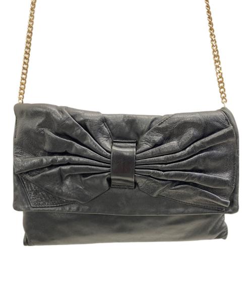 RED VALENTINO（レッドヴァレンティノ）RED VALENTINO (レッドヴァレンティノ) ショルダーバッグ ブラックの古着・服飾アイテム