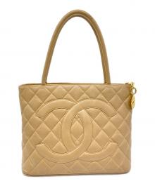 CHANEL（シャネル）の古着「キャビアスキンバッグ」｜ベージュ