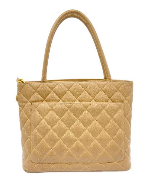 CHANEL（シャネル）CHANEL (シャネル) キャビアスキンバッグ ベージュの古着・服飾アイテム