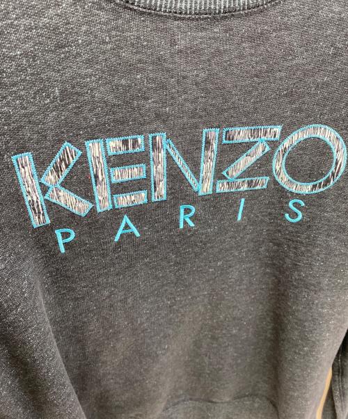 KENZO（ケンゾー）KENZO (ケンゾー) クルーネック・ロゴ・スウェット ブルー サイズ:Mの古着・服飾アイテム