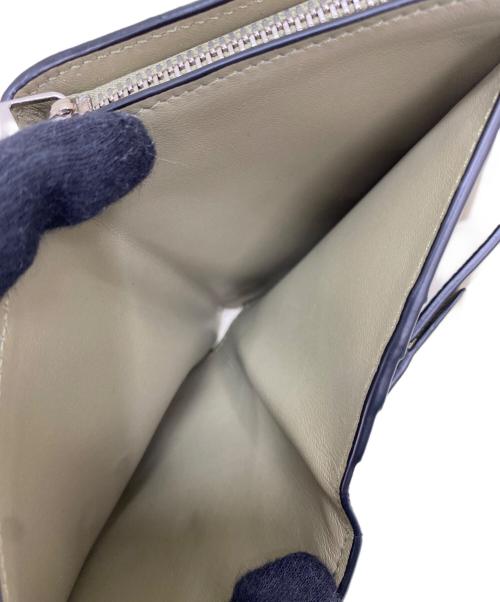 LOEWE（ロエベ）LOEWE (ロエベ) 2つ折り財布 カーキ×ネイビーの古着・服飾アイテム