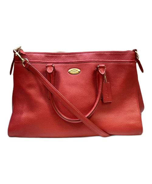 COACH（コーチ）COACH (コーチ) 2WAYバッグ レッドの古着・服飾アイテム