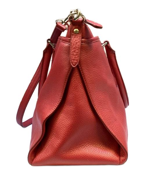 COACH（コーチ）COACH (コーチ) 2WAYバッグ レッドの古着・服飾アイテム