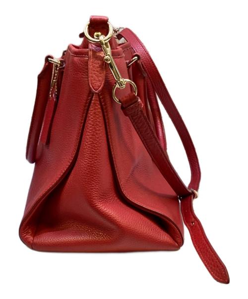 COACH（コーチ）COACH (コーチ) 2WAYバッグ レッドの古着・服飾アイテム