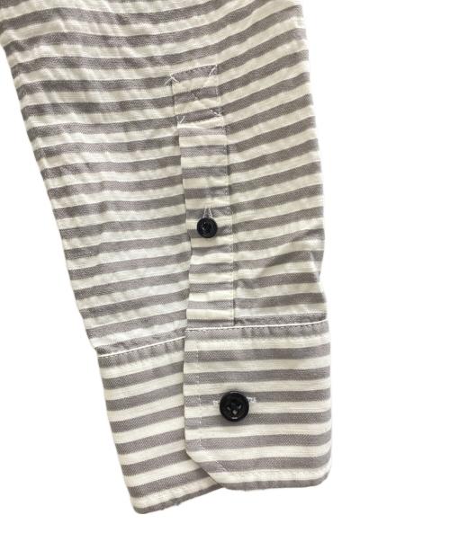 BALENCIAGA（バレンシアガ）BALENCIAGA (バレンシアガ) ボタンダウンシャツ グレー×ホワイト サイズ:SIZE Mの古着・服飾アイテム