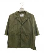 MARGARET HOWELLマーガレットハウエル）の古着「半袖シャツ」｜カーキ