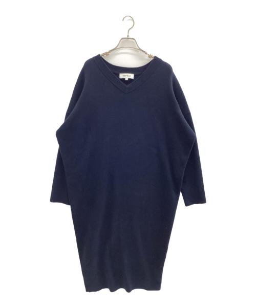 ENFOLD（エンフォルド）ENFOLD (エンフォルド) ニットワンピース ネイビー サイズ:SIZE 38の古着・服飾アイテム