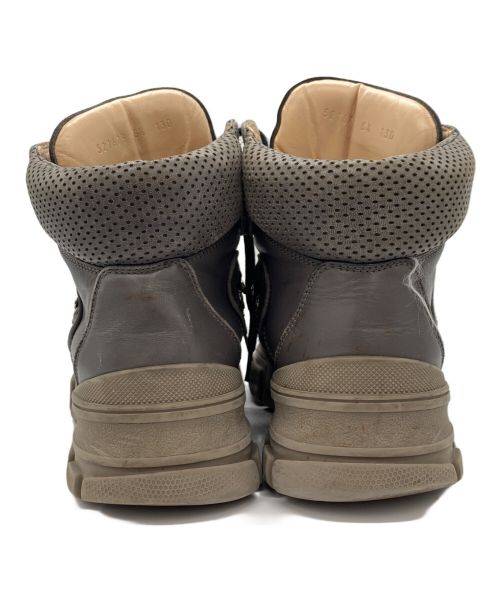 GUCCI（グッチ）GUCCI (グッチ) ハイカットスニーカー グレー サイズ:6 1/2の古着・服飾アイテム