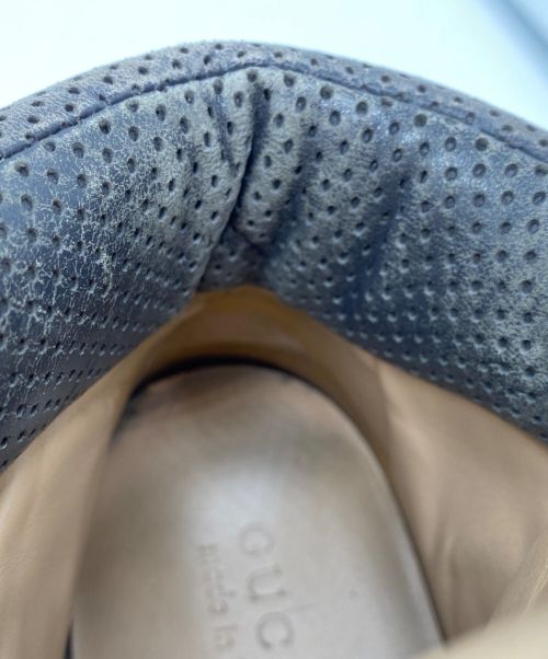 GUCCI（グッチ）GUCCI (グッチ) ハイカットスニーカー グレー サイズ:6 1/2の古着・服飾アイテム