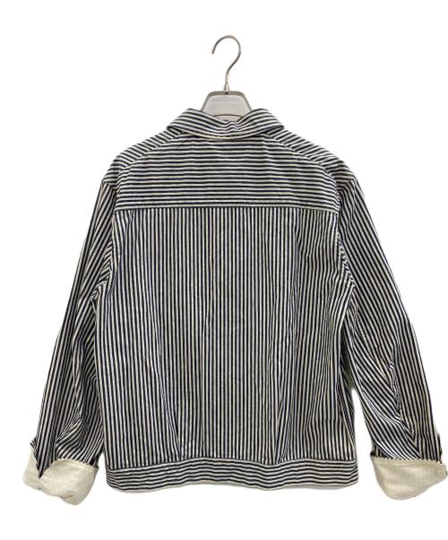 SCYEBASICS（サイベーシックス）SCYEBASICS (サイベーシックス) ワークジャケット ホワイト×ブルー サイズ:38の古着・服飾アイテム