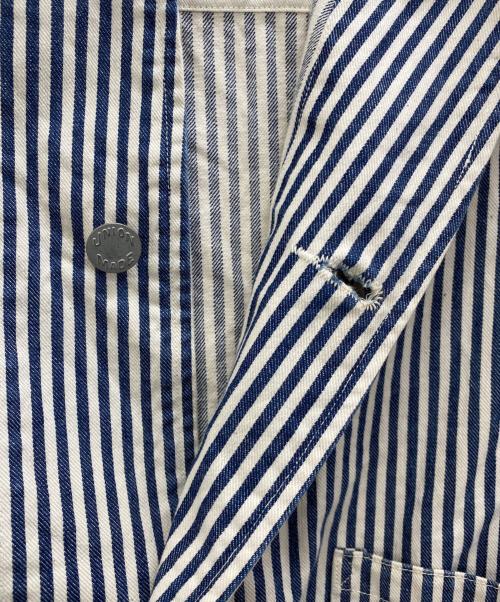 SCYEBASICS（サイベーシックス）SCYEBASICS (サイベーシックス) ワークジャケット ホワイト×ブルー サイズ:38の古着・服飾アイテム