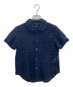 tricot COMME des GARCONSトリココムデギャルソン）の古着「メッシュシャツ」｜ネイビー