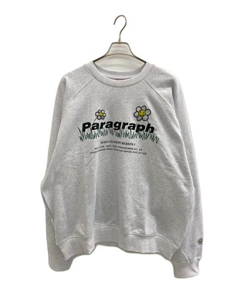 paragraph（パラグラフ）paragraph (パラグラフ) スウェット ライトグレー サイズ:2 未使用品の古着・服飾アイテム