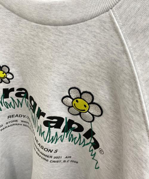 paragraph（パラグラフ）paragraph (パラグラフ) スウェット ライトグレー サイズ:2 未使用品の古着・服飾アイテム